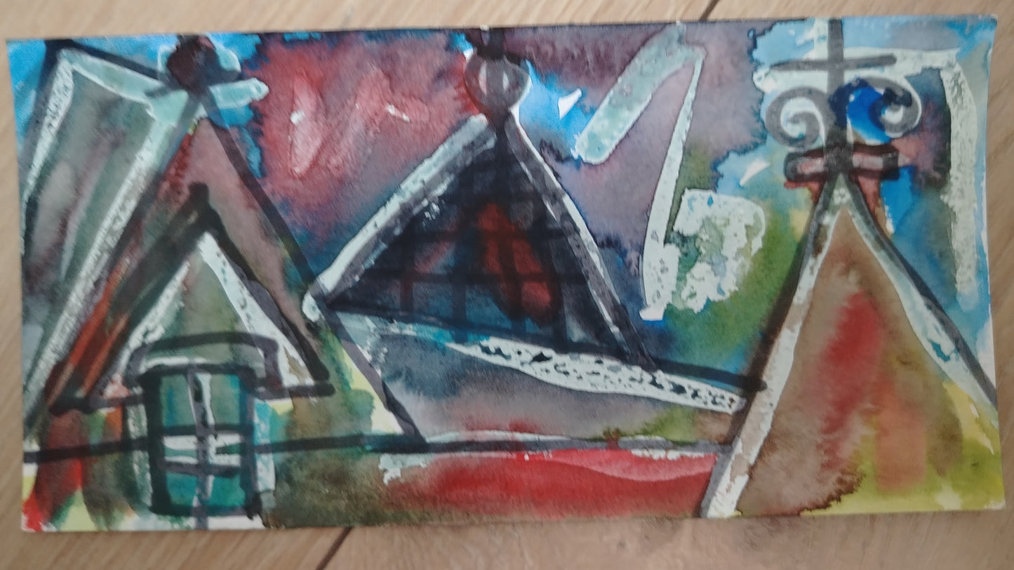 Paula Lifschitz — Correspondances #1 — original postcard artwork