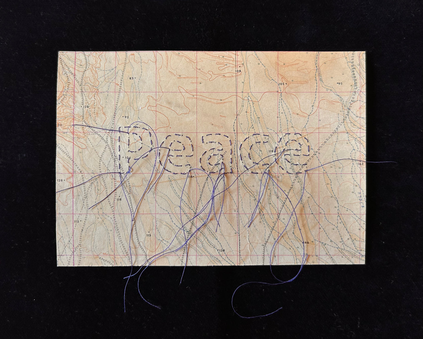 Rakefet Kenaan — Correspondances #1 — original postcard artwork