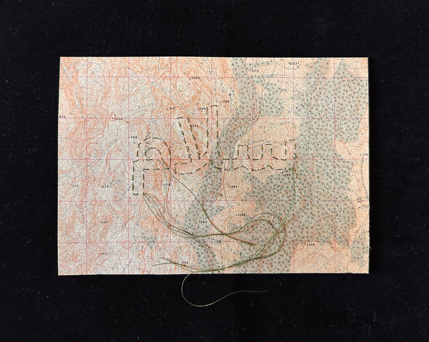Rakefet Kenaan — Correspondances #2 — original postcard artwork