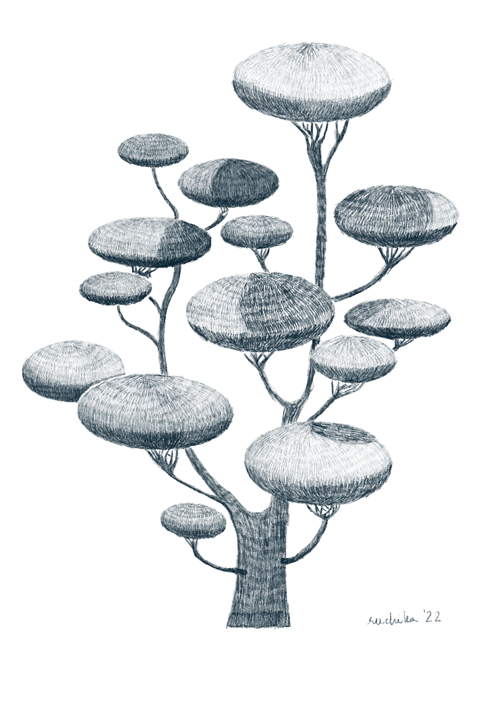 Ruchika Shah — Correspondances #3 — original postcard artwork