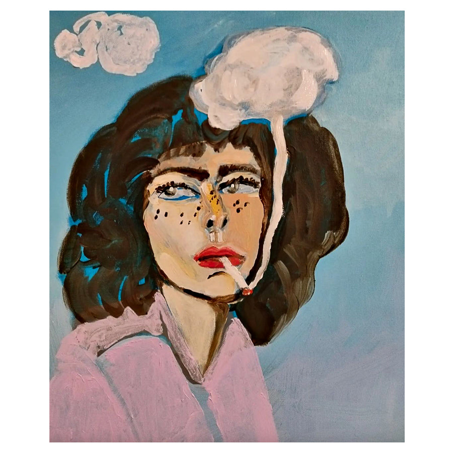 Femme aux nuages