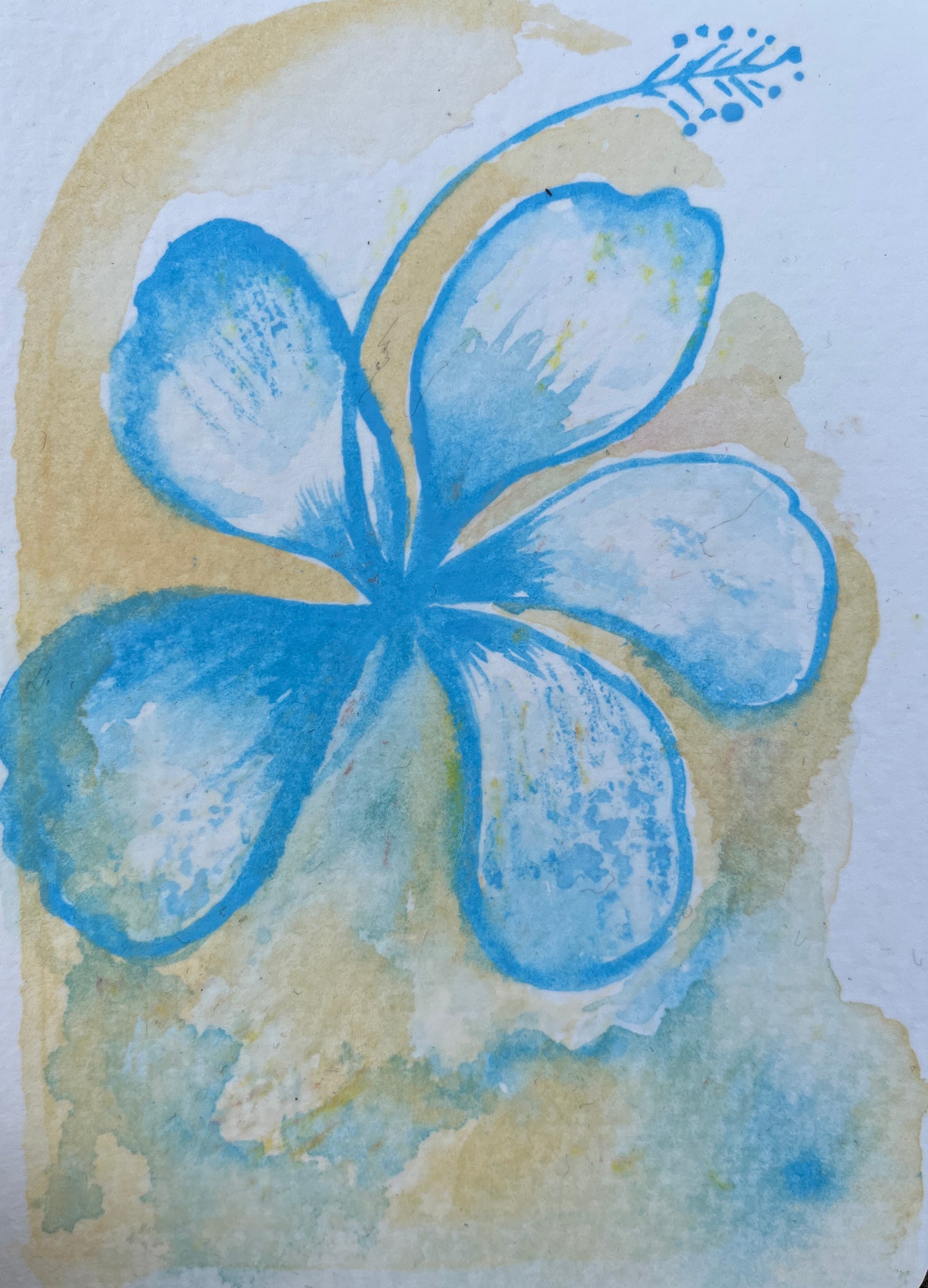 Sally Garrett — Correspondances #1 — original postcard artwork