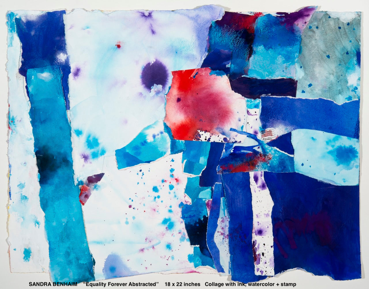 Sandra Benhaim — Correspondances #2 — original postcard artwork