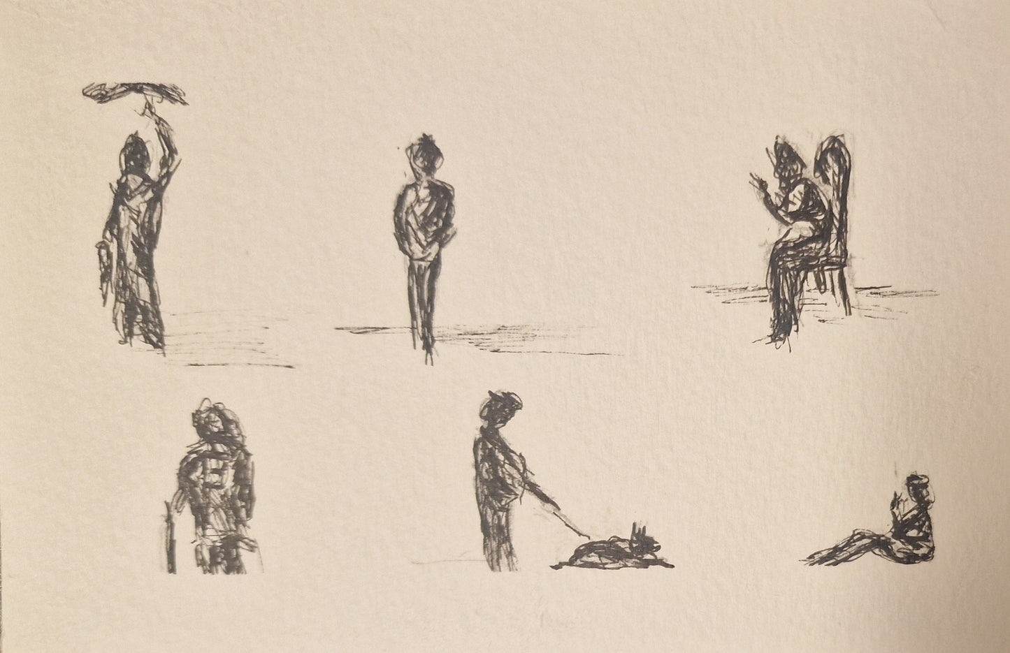 Sarah Wheatley — Correspondances #2 — original postcard artwork
