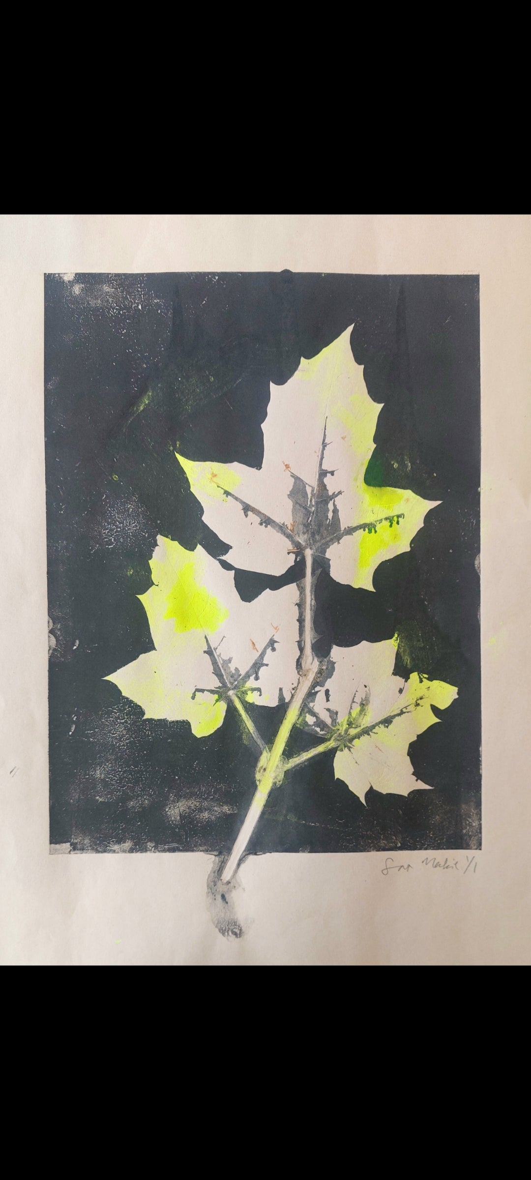 Sas Mackie — Correspondances #1 — original postcard artwork