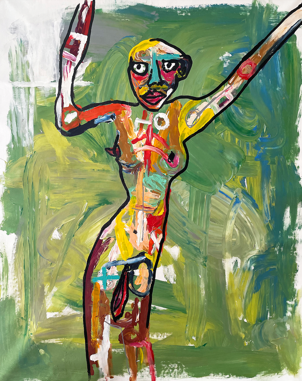 Dancer outside the Car