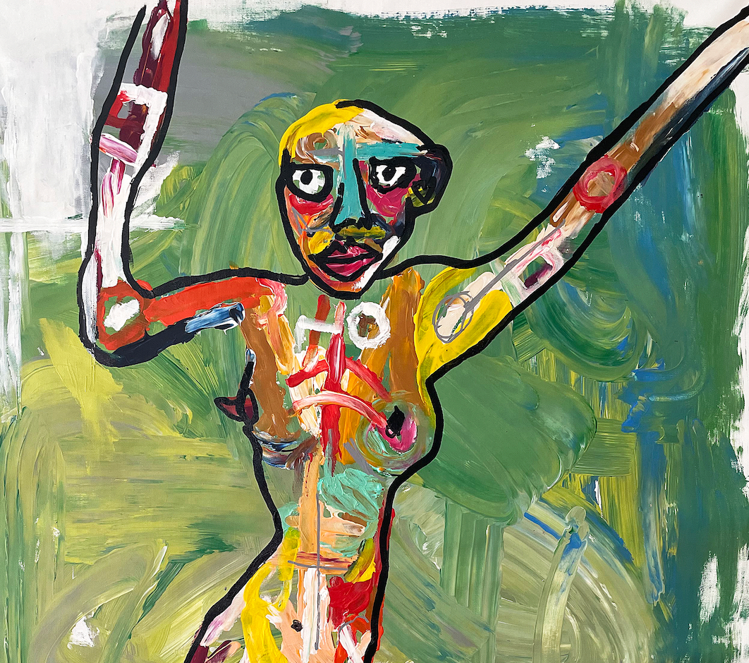 Dancer outside the Car