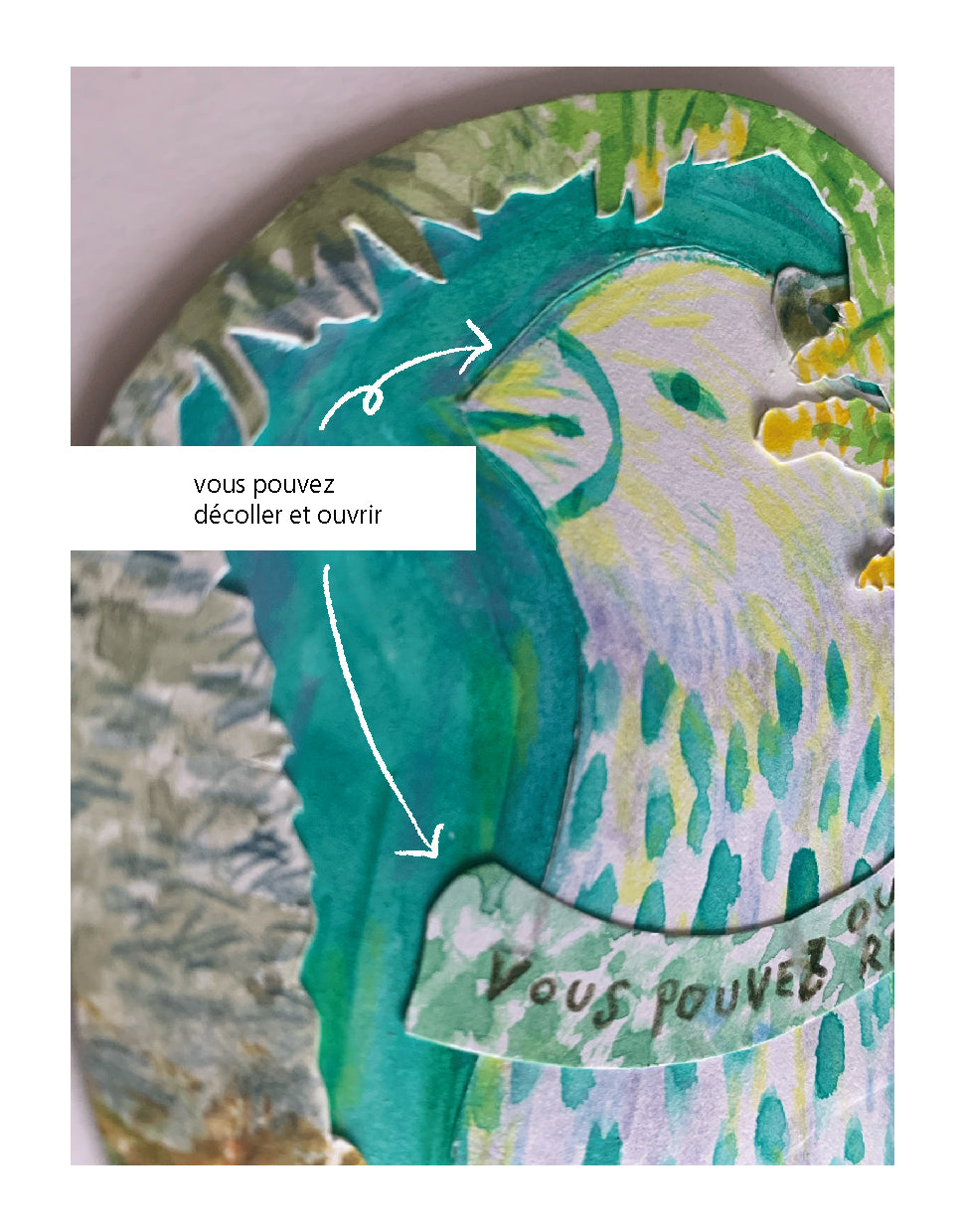 Seiko KAWAMURA — Correspondances #3 — original postcard artwork