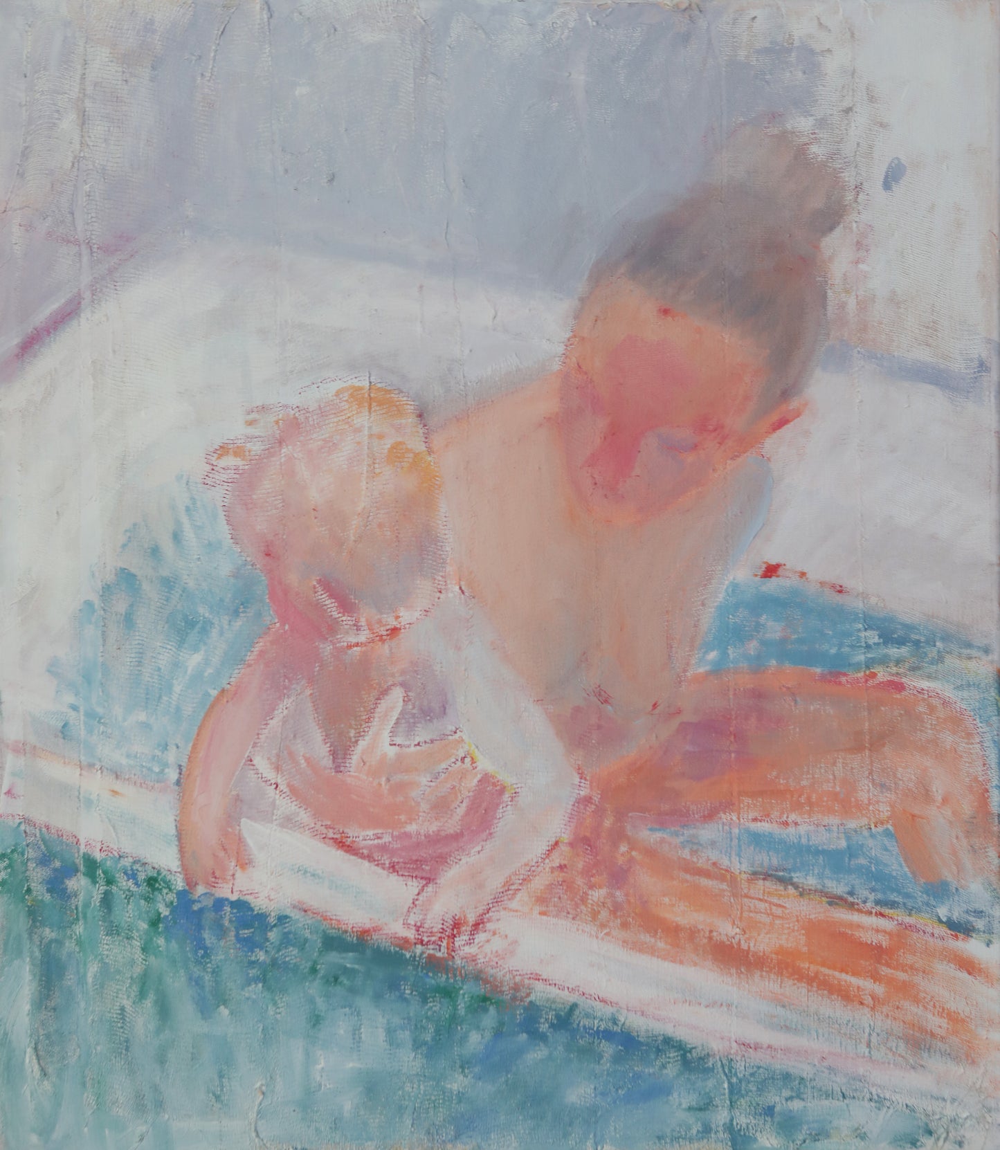 Self-portrait with son
