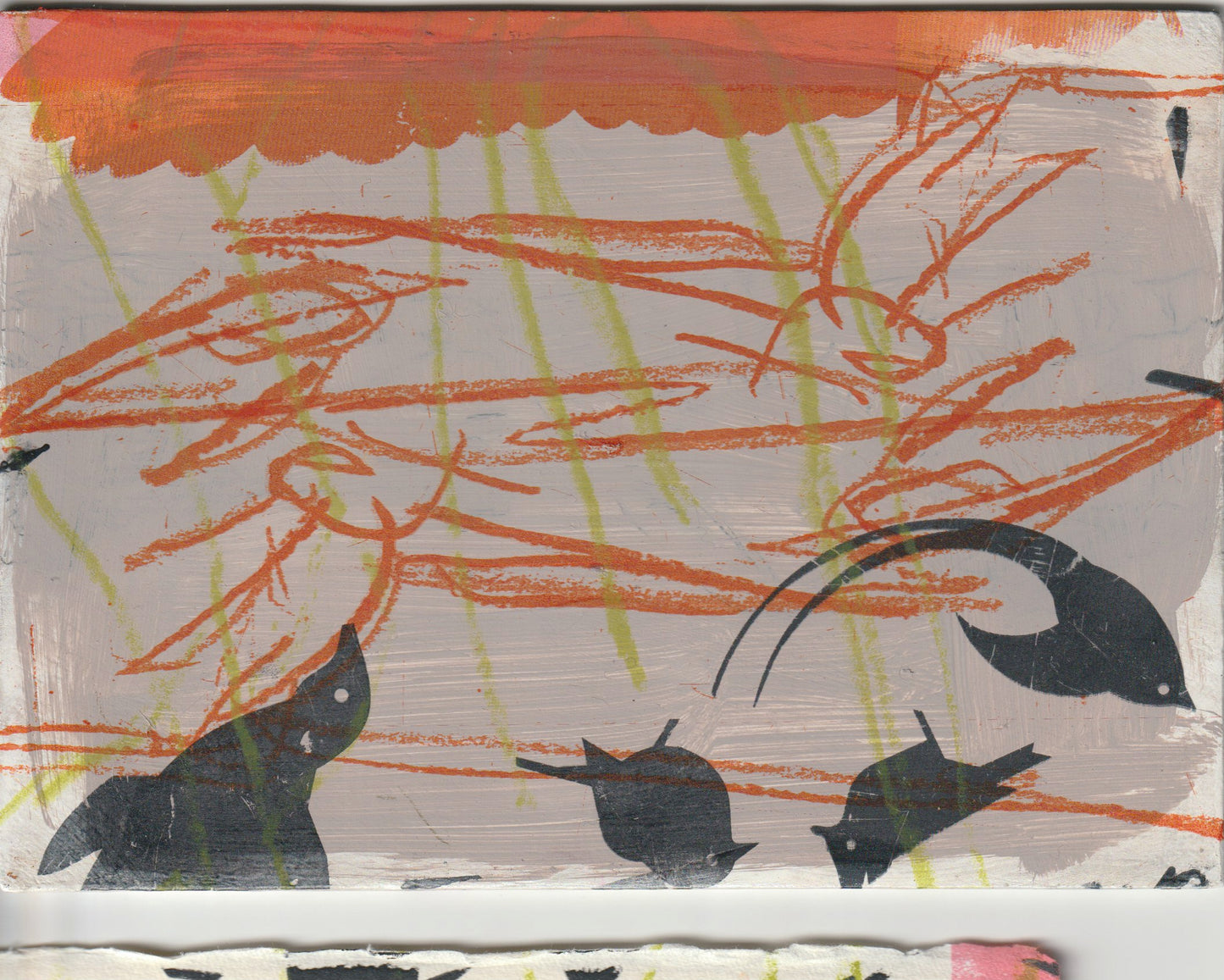 Shelagh Atkinson — Correspondances #3 — original postcard artwork