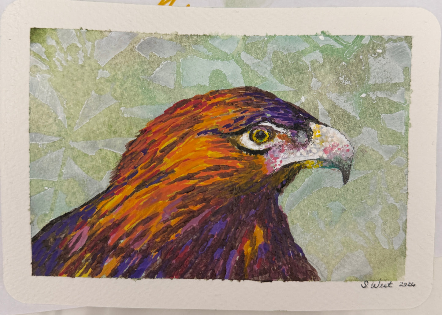 Shelli West — Correspondances #2 — original postcard artwork