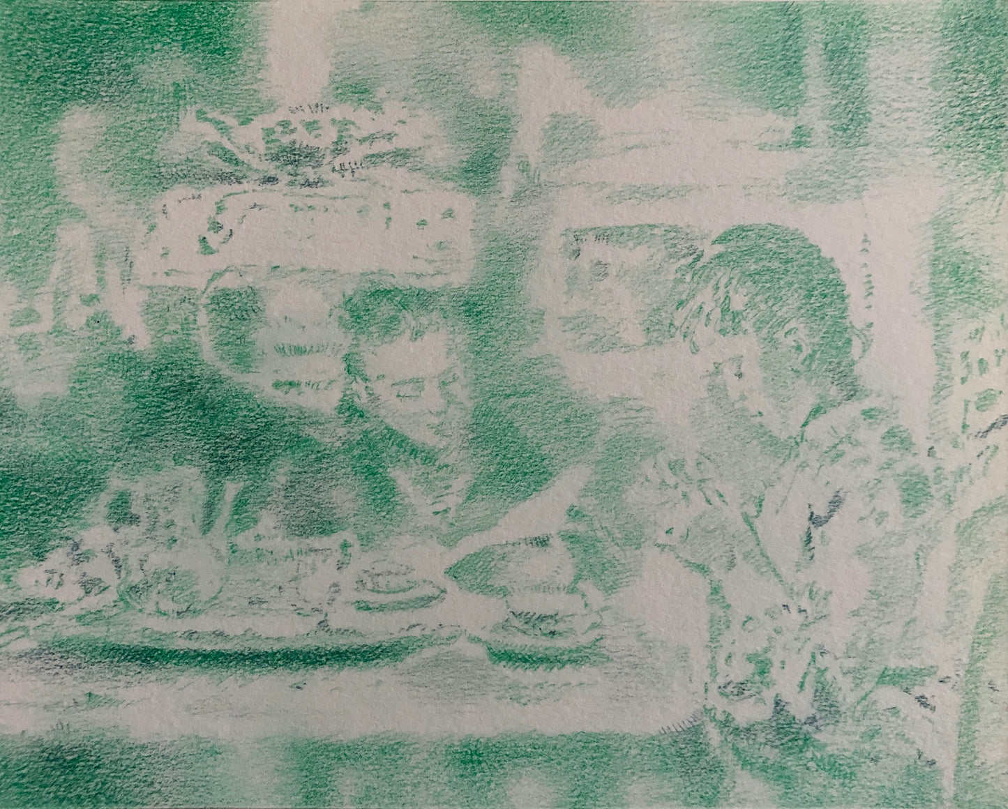 Sibylle Springer — Correspondances #2 — original postcard artwork