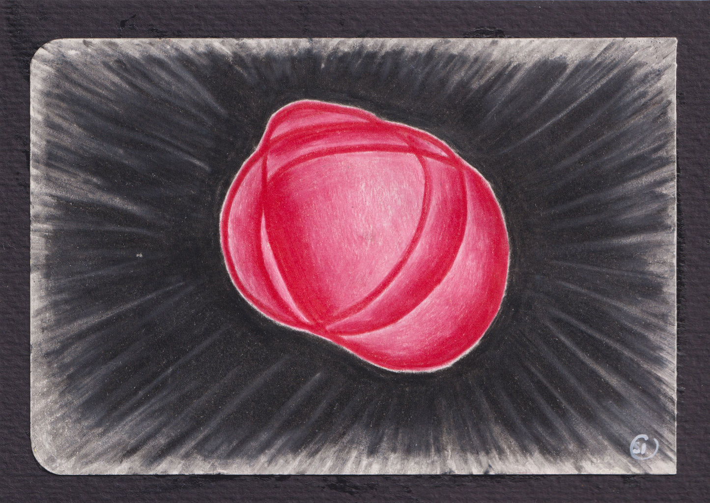 Simon Odermatt — Correspondances #1 — original postcard artwork