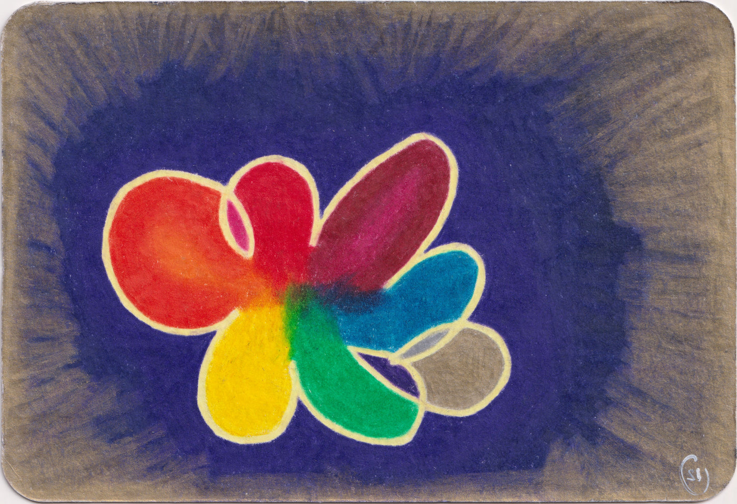 Simon Odermatt — Correspondances #2 — original postcard artwork