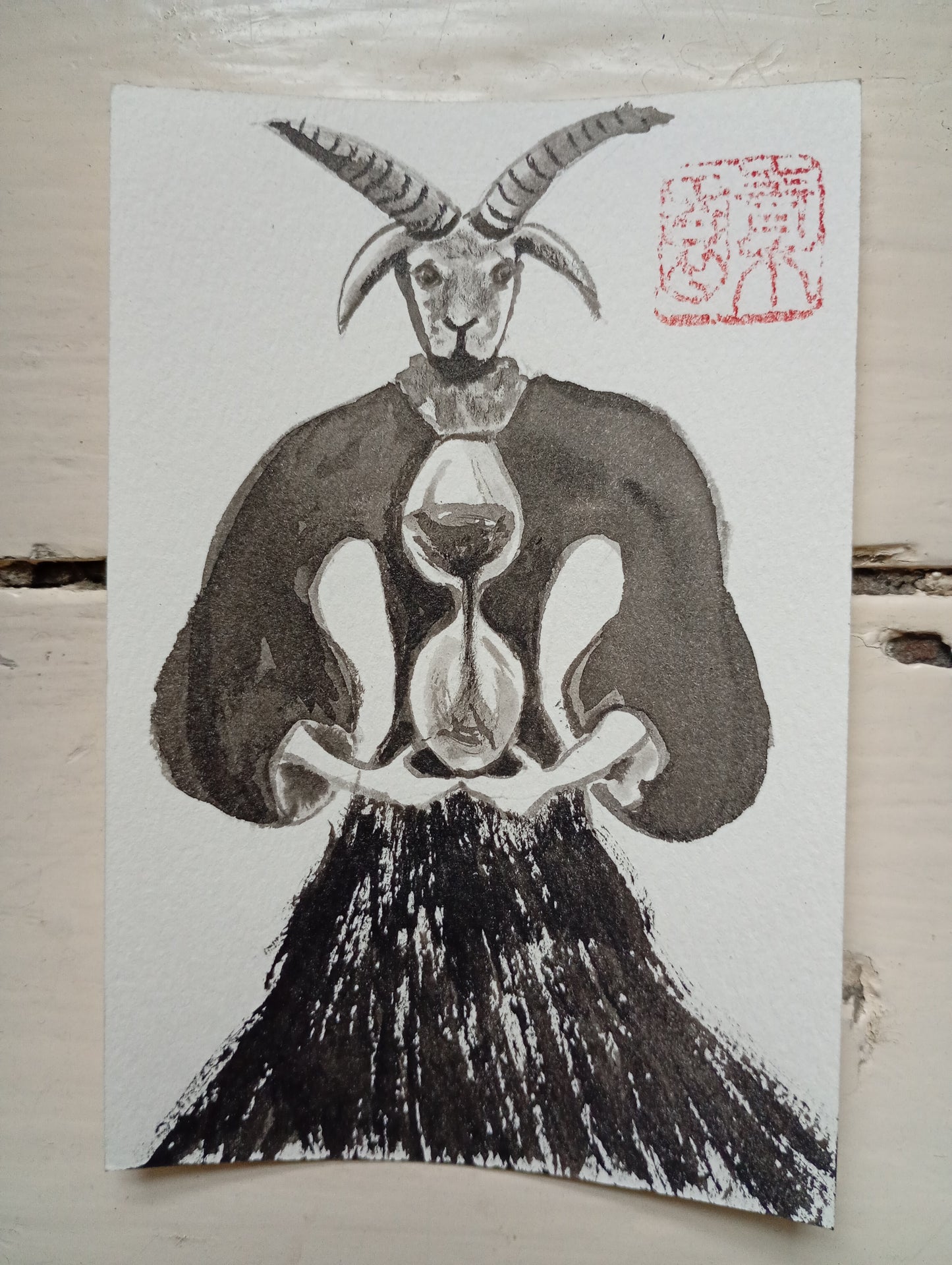 Sono Scott — Correspondances #1 — original postcard artwork