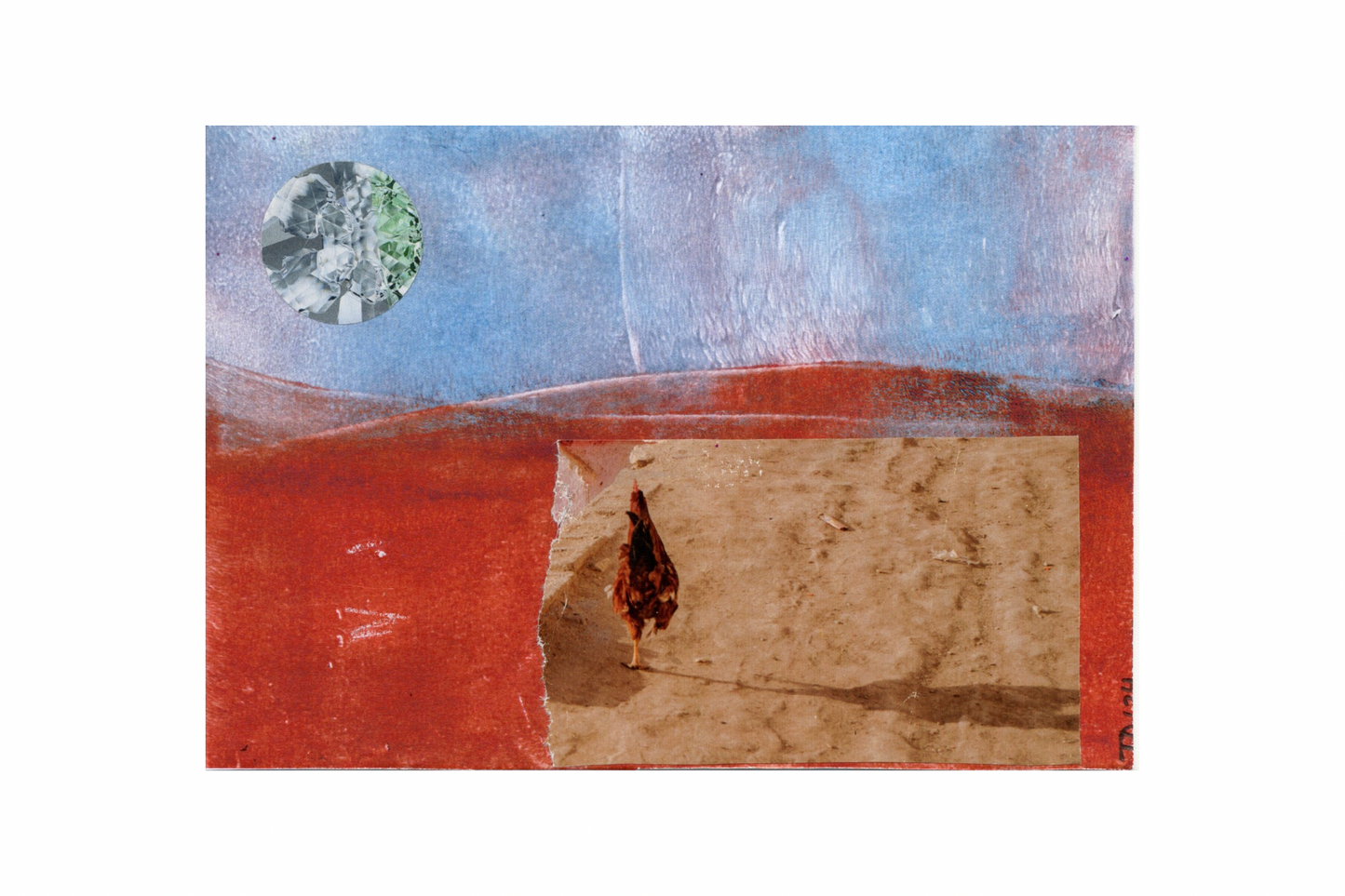 Tanya DiMaggio — Correspondances #2 — original postcard artwork