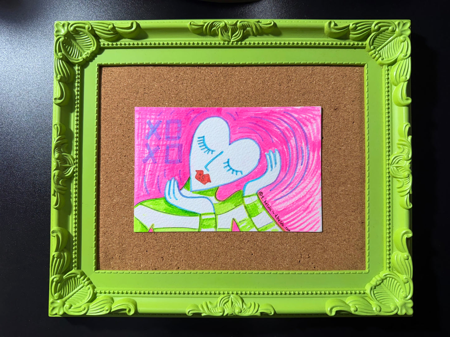 Thiffany Belda — Correspondances #1 — original postcard artwork