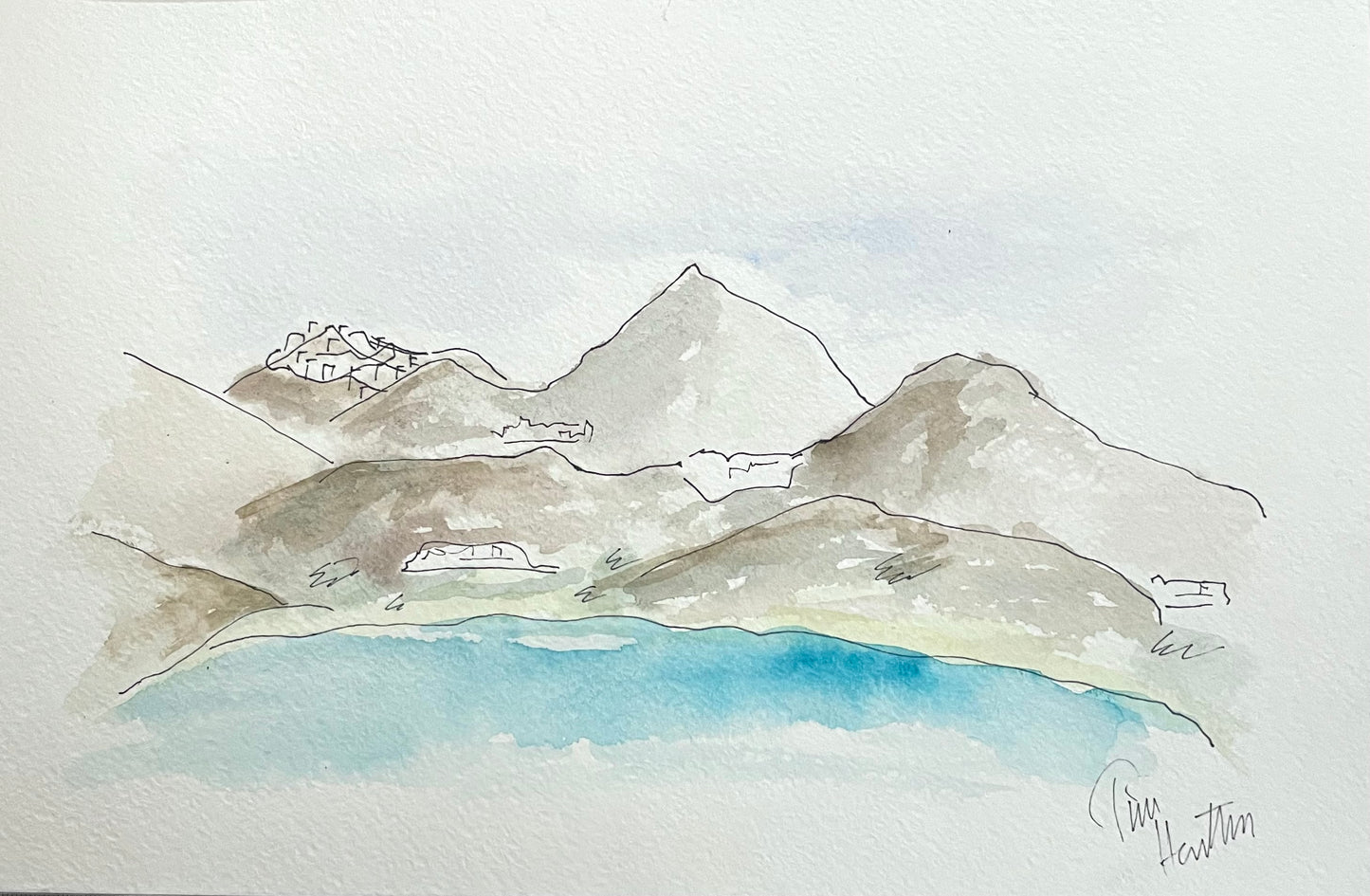 Tiina Herttua — Correspondances #3 — original postcard artwork
