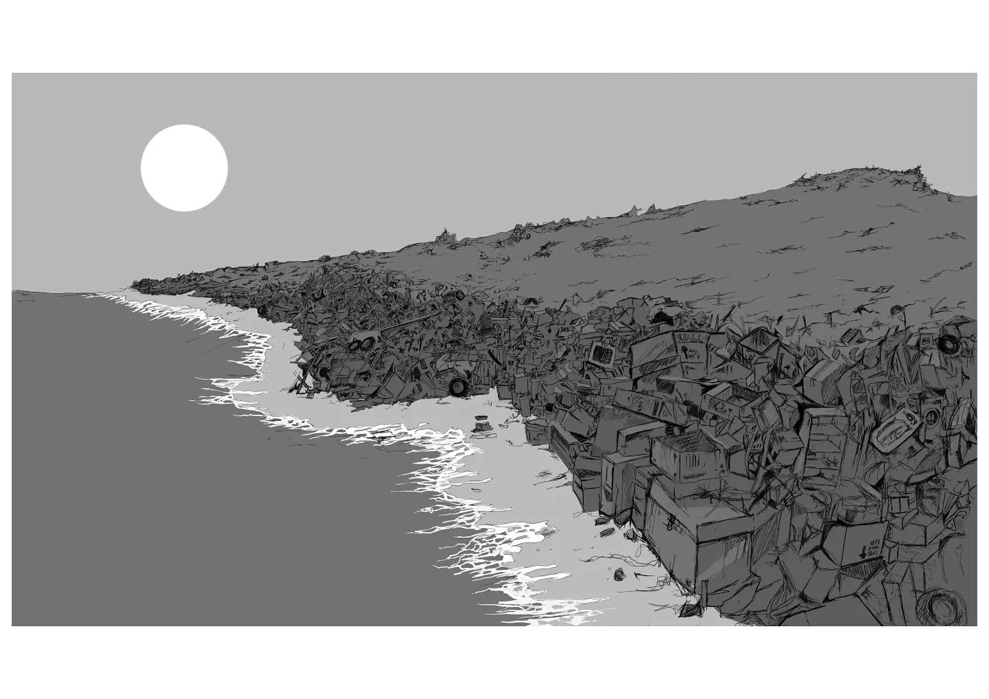 Tin Stanton — Correspondances #2 — original postcard artwork