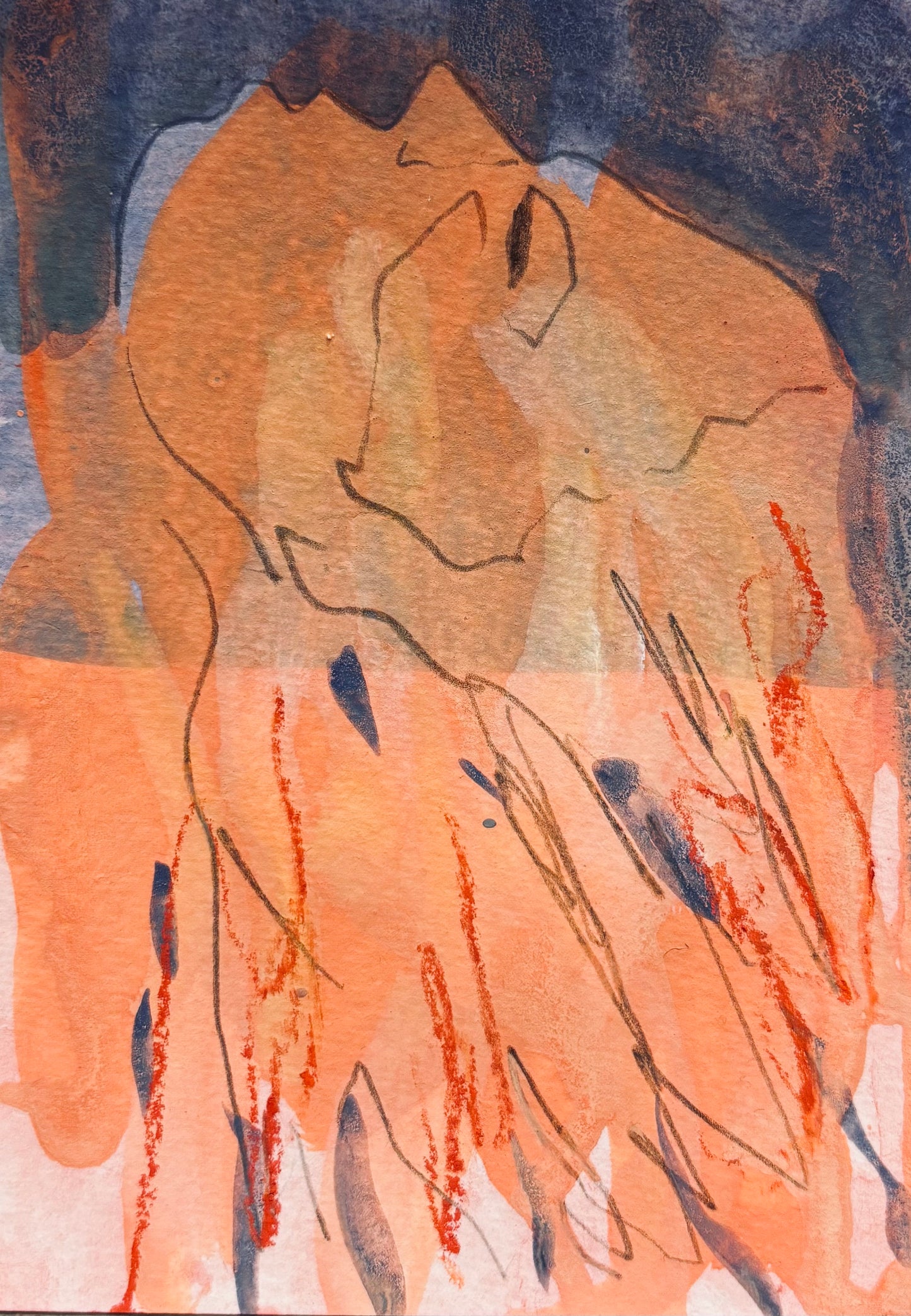 Vanessa Lawrence — Correspondances #2 — original postcard artwork