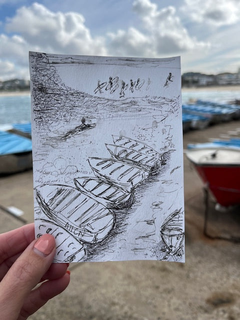 Viisti Dickens — Correspondances #1 — original postcard artwork