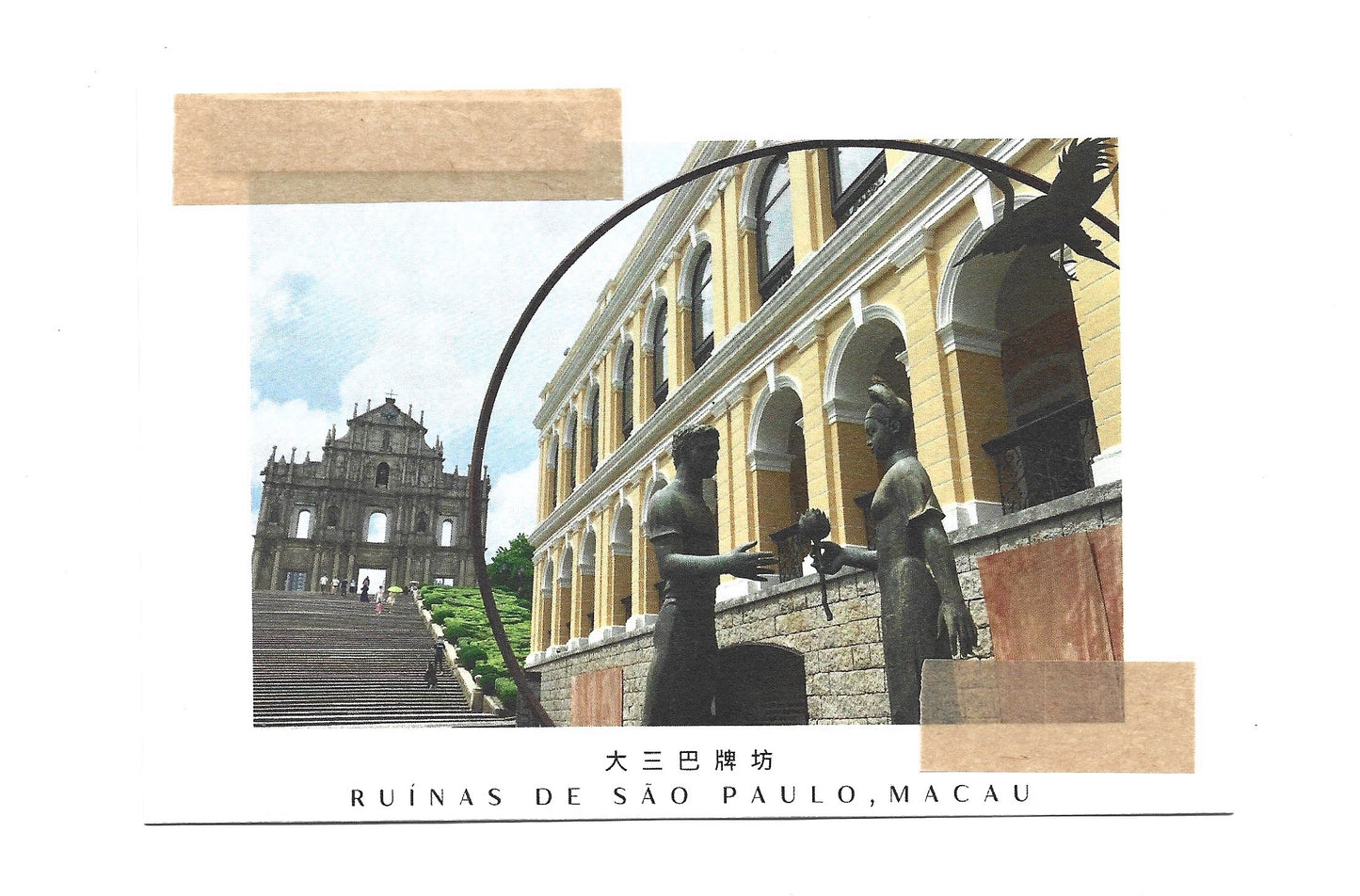 Weng Lam Lei — Correspondances #1 — original postcard artwork