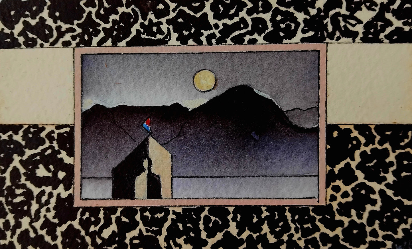 Willy van den Berg — Correspondances #1 — original postcard artwork