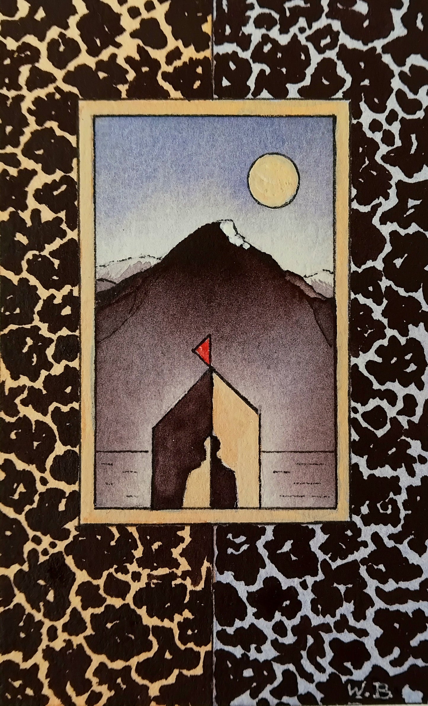 Willy van den Berg — Correspondances #2 — original postcard artwork