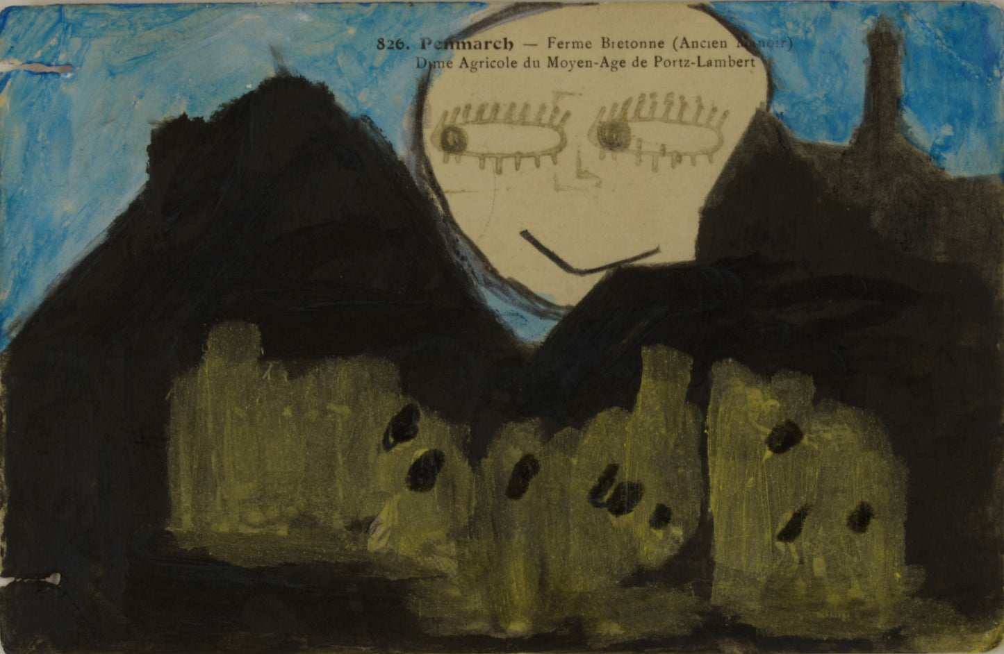 carine TRICHET — Correspondances #2 — original postcard artwork