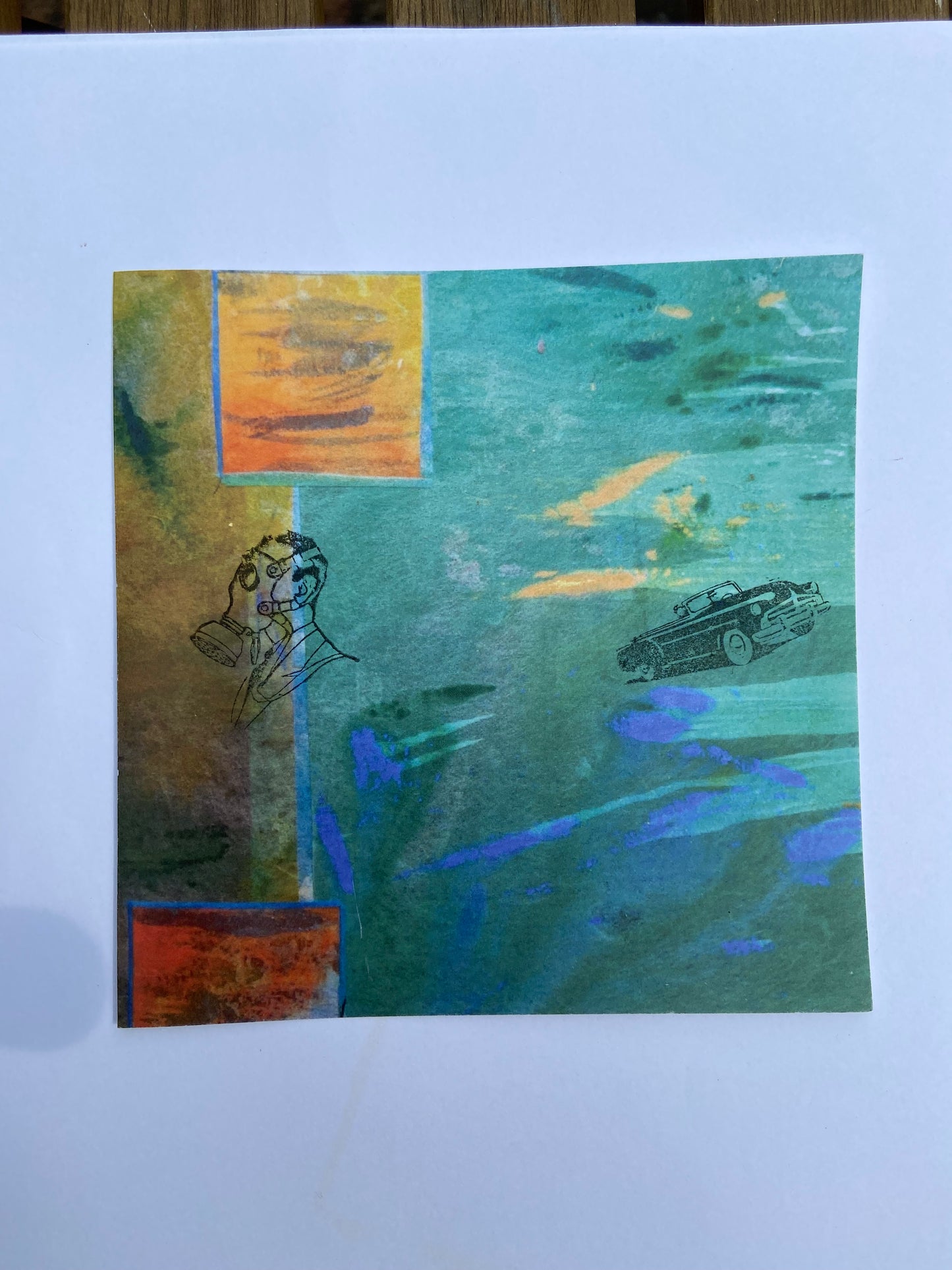 flemming hilbert — Correspondances #2 — original postcard artwork