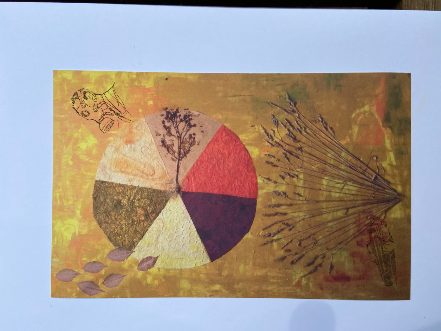 flemming hilbert — Correspondances #3 — original postcard artwork