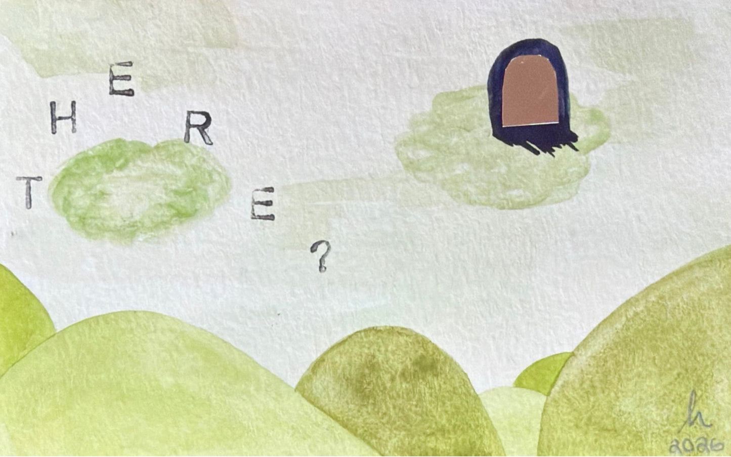 hasini shyamsundar — Correspondances #2 — original postcard artwork