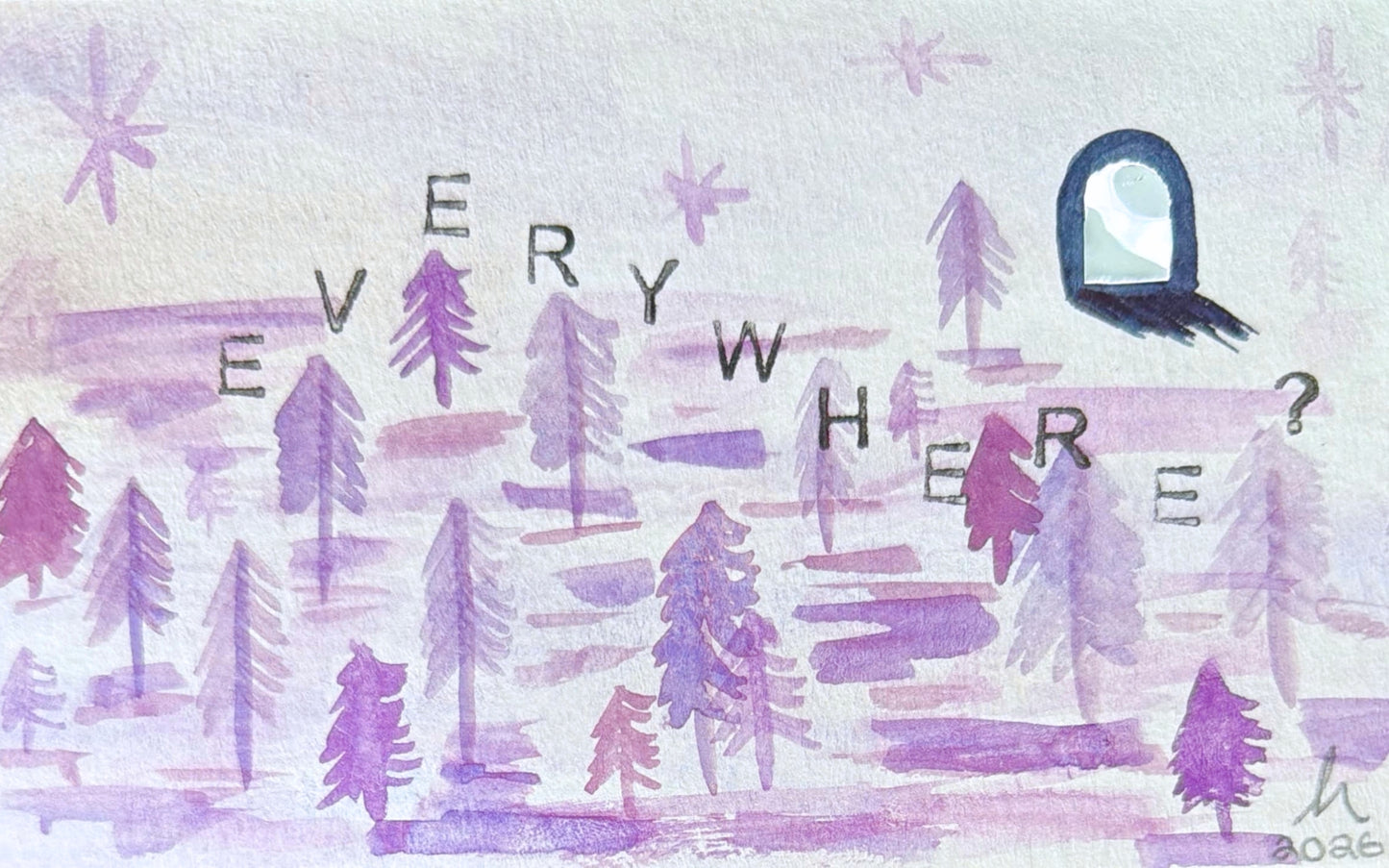 hasini shyamsundar — Correspondances #3 — original postcard artwork