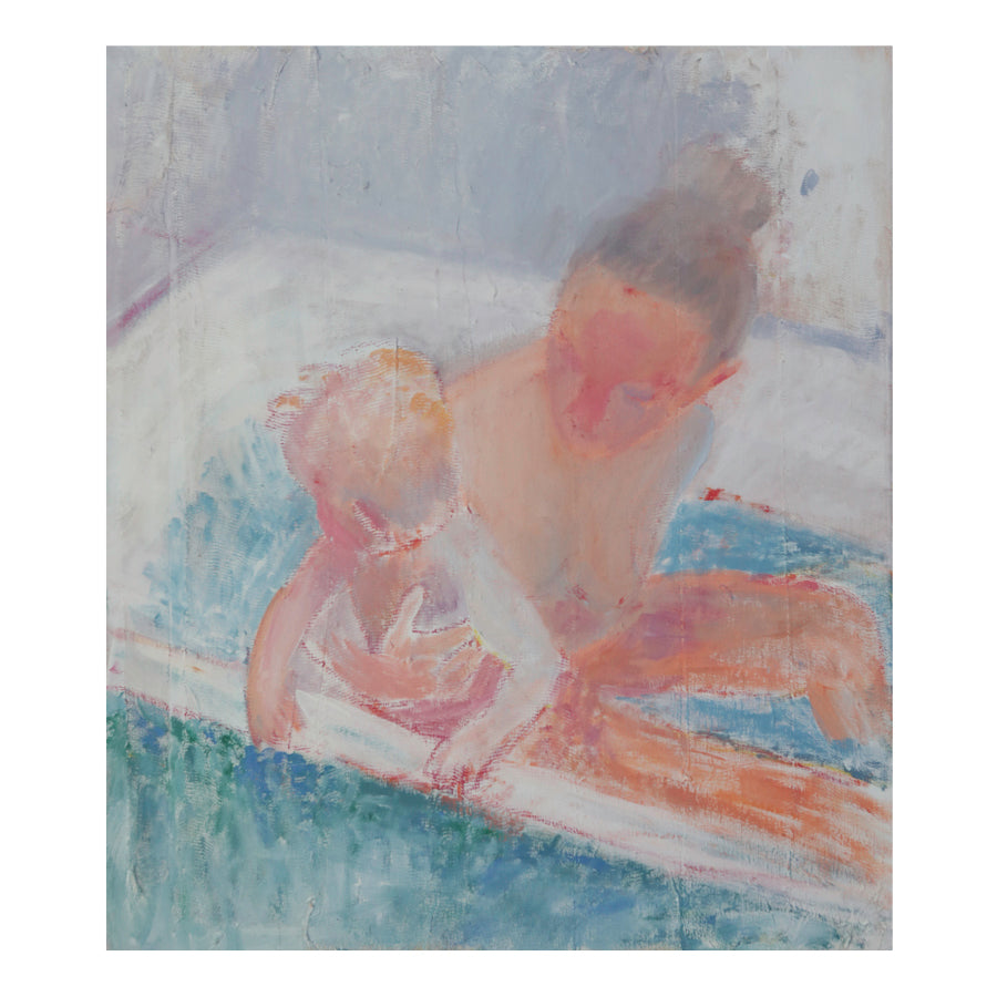 Self-portrait with son
