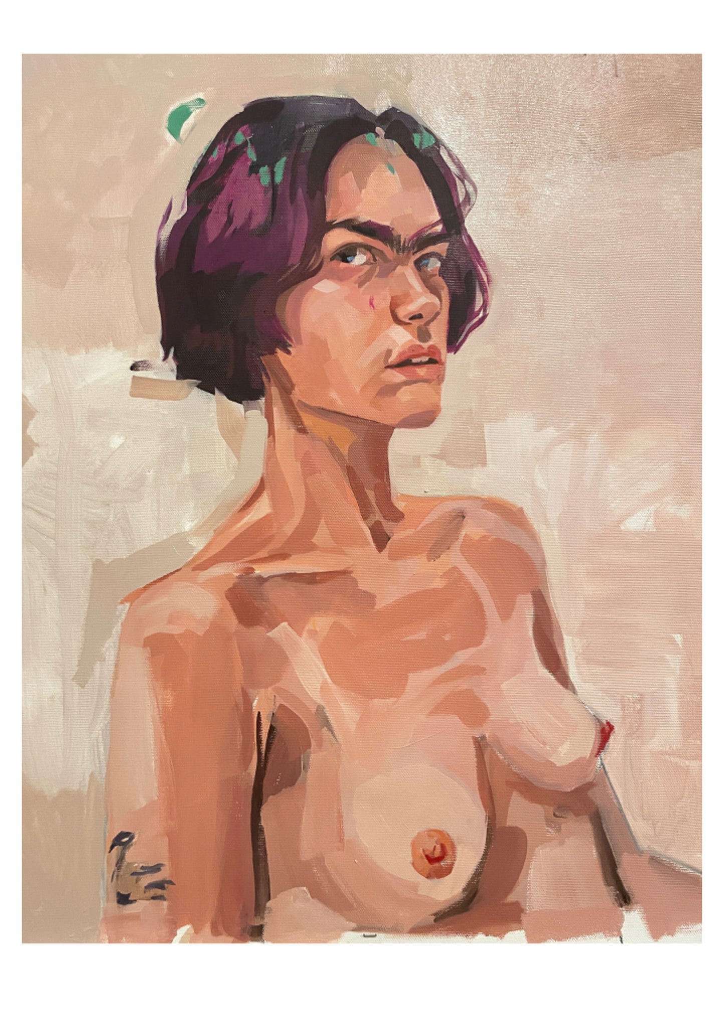 Lu con Pelo Magenta