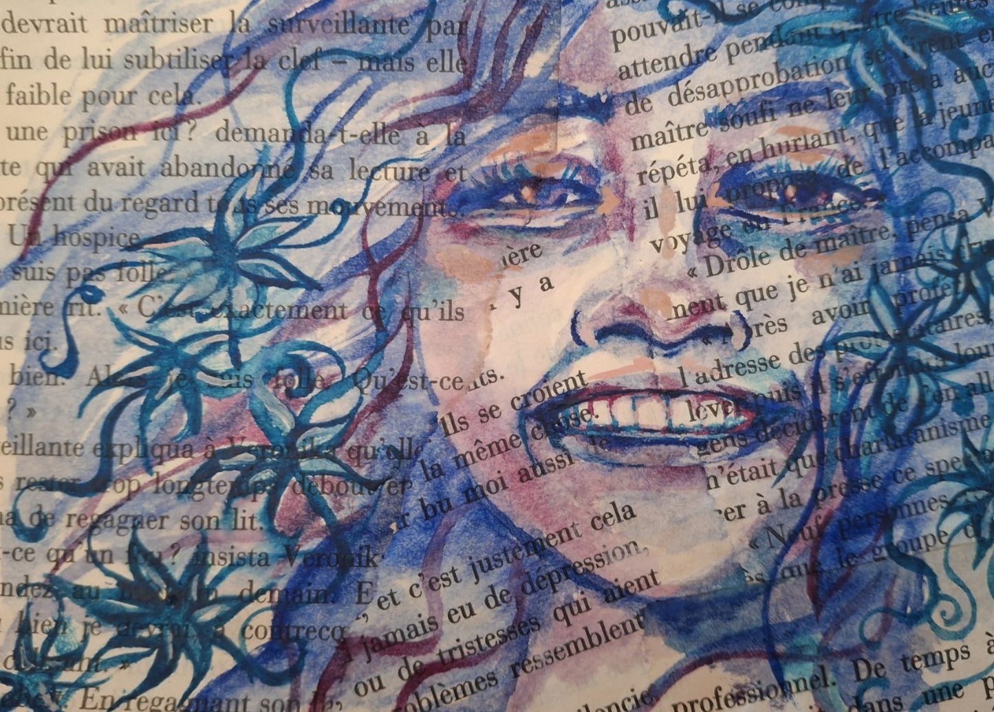 lynda reinsch — Correspondances #1 — original postcard artwork