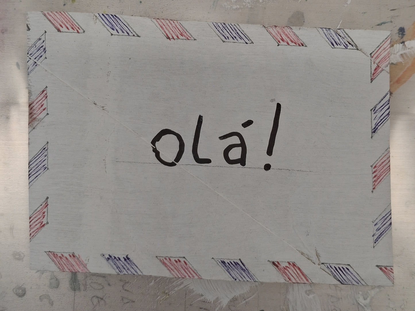 maria josé josé maria — Correspondances #1 — original postcard artwork