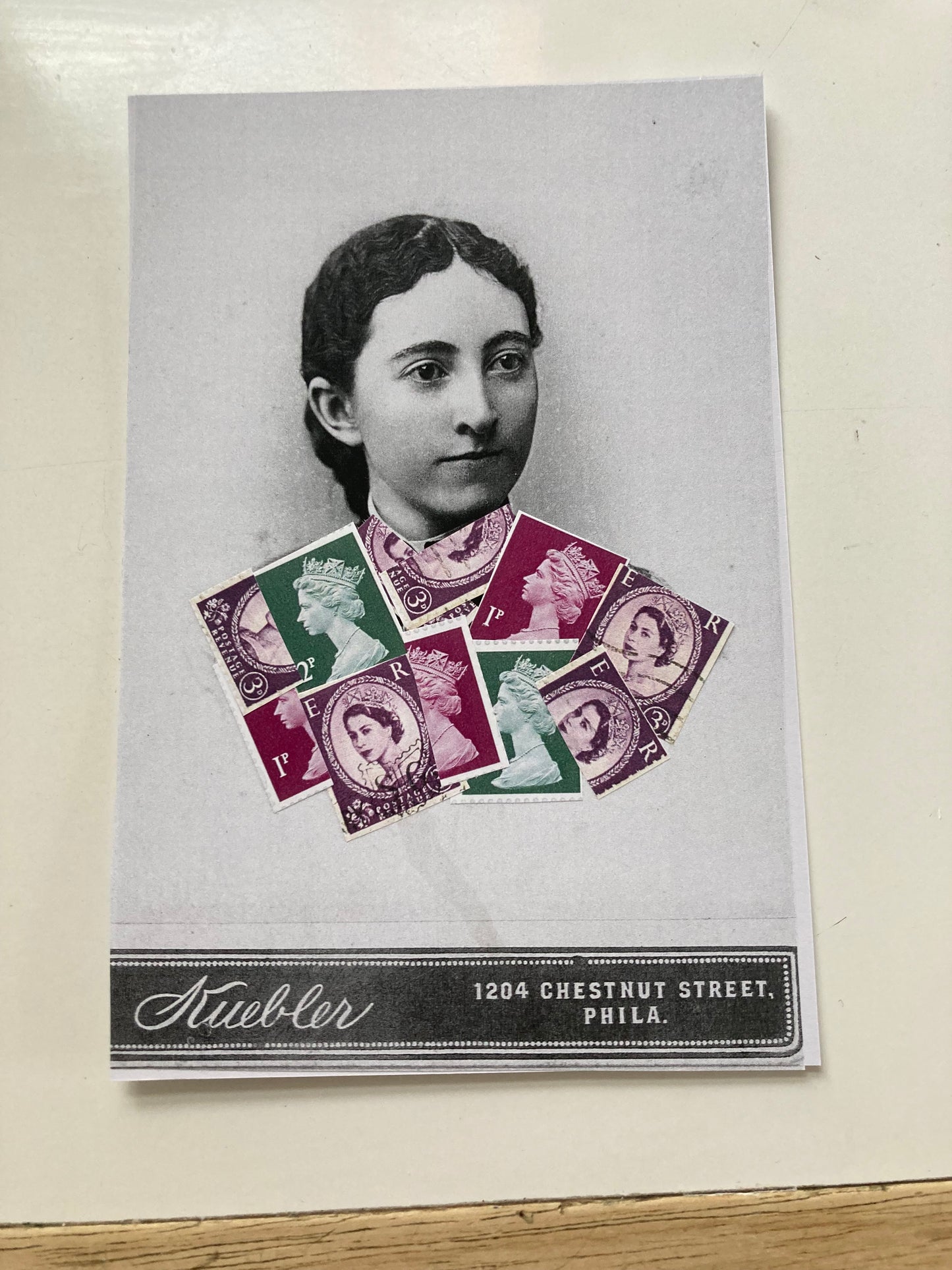 sophie arnold — Correspondances #2 — original postcard artwork