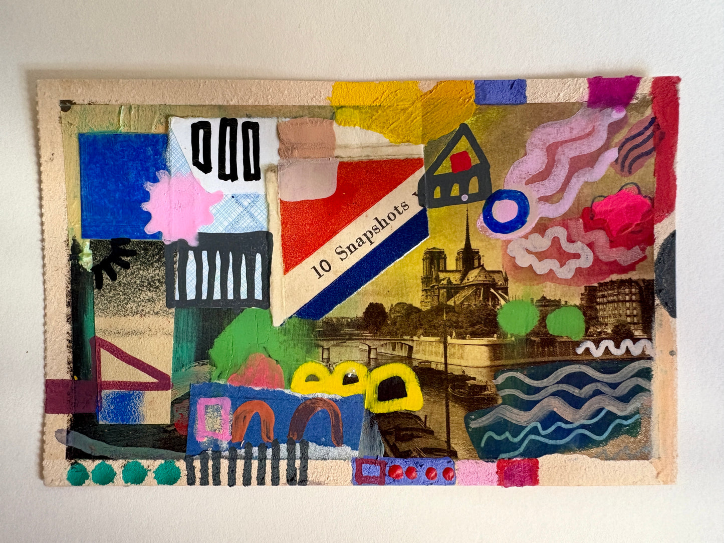 tauber michaela — Correspondances #1 — original postcard artwork