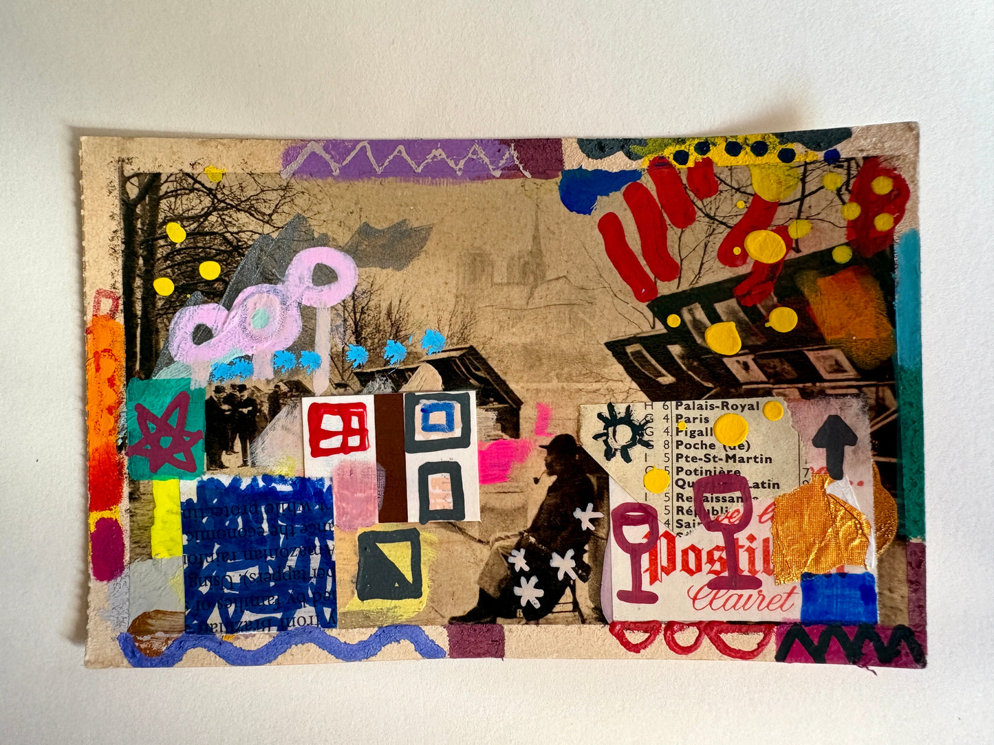 tauber michaela — Correspondances #3 — original postcard artwork