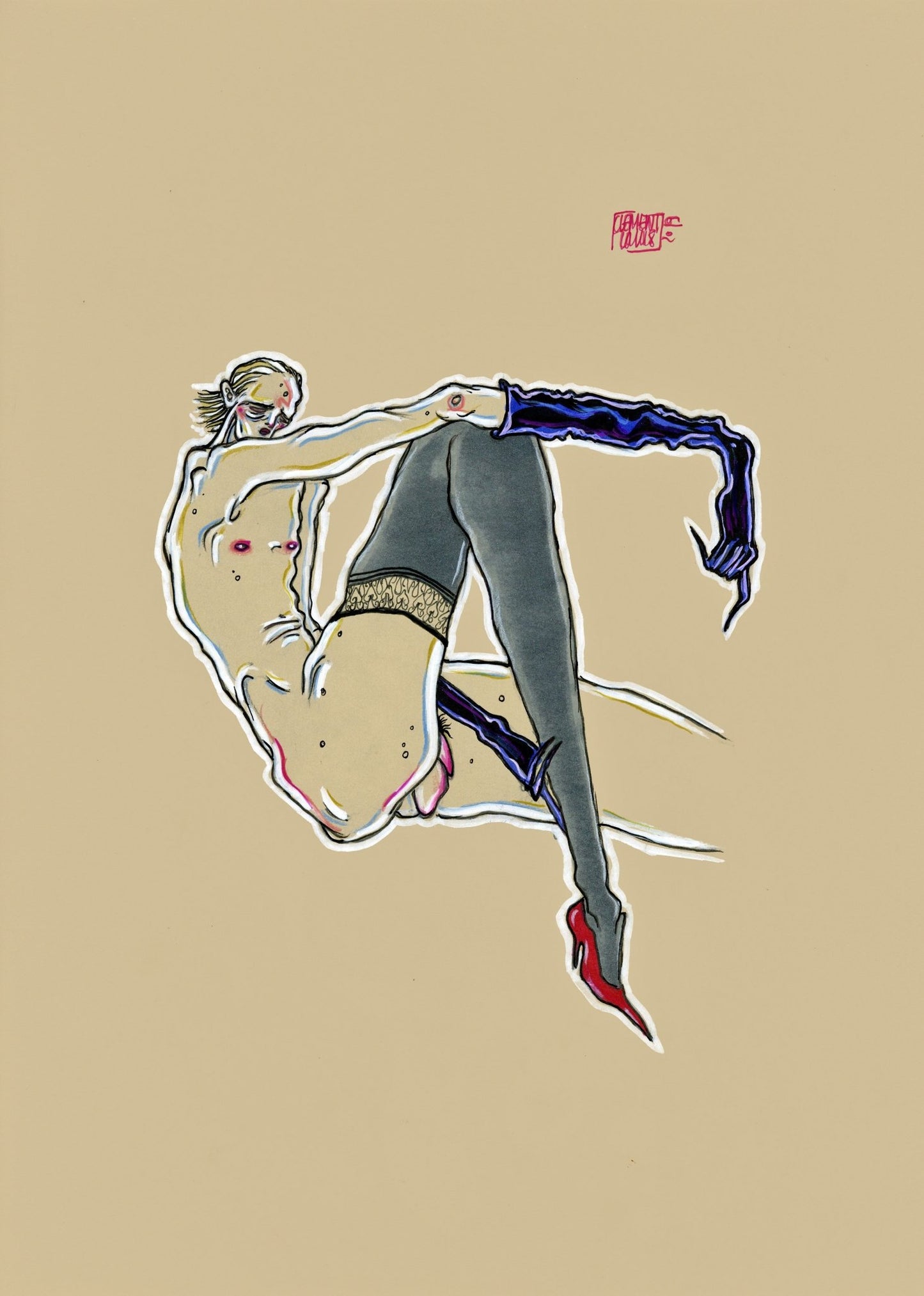 Nu masculin III, by Clément Louis - The Curators