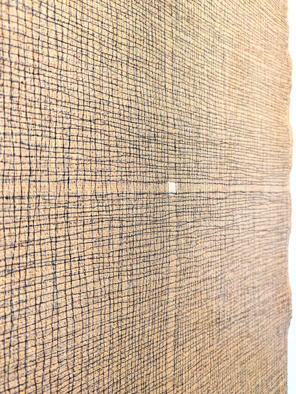 Stitched Cross on Hessian