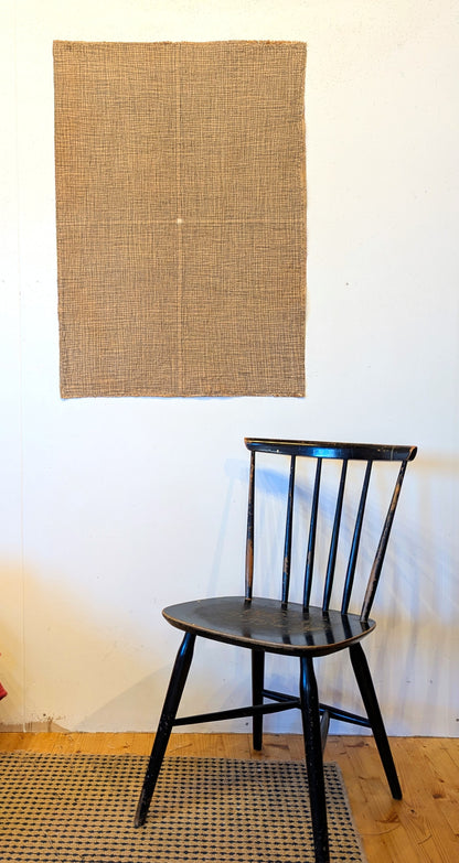 Stitched Cross on Hessian