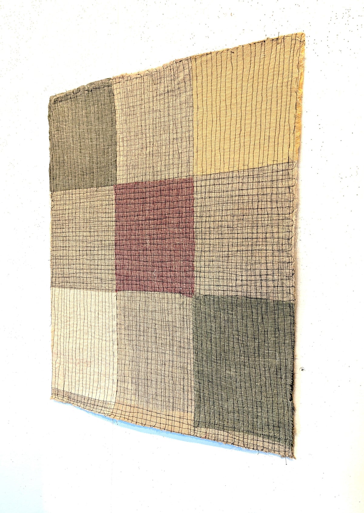 Panel of nine with red centre