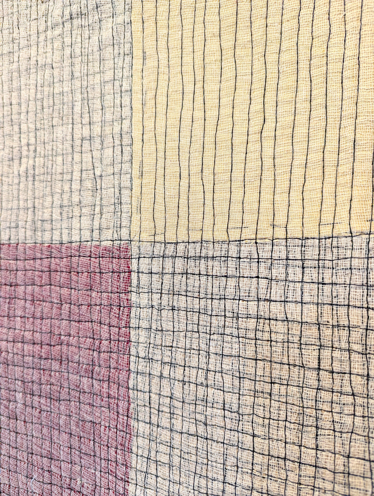 Panel of nine with red centre