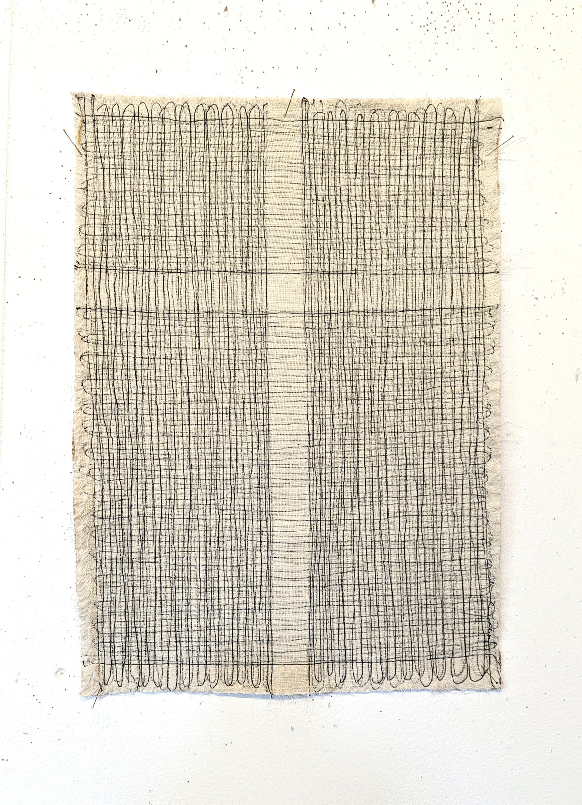 Stitched White Cross