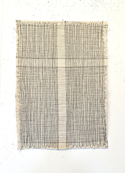 Stitched White Cross