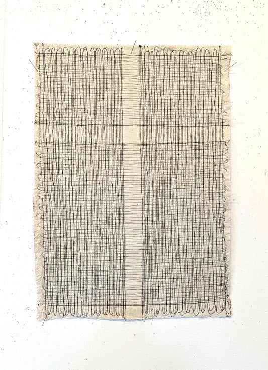 Stitched White Cross