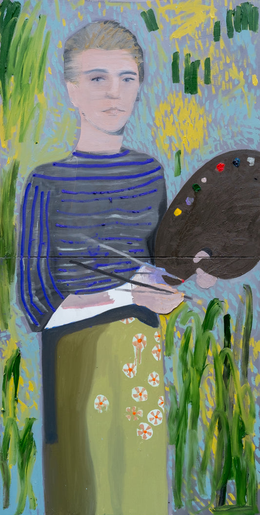 Tove Jansson in a Stripy Shirt