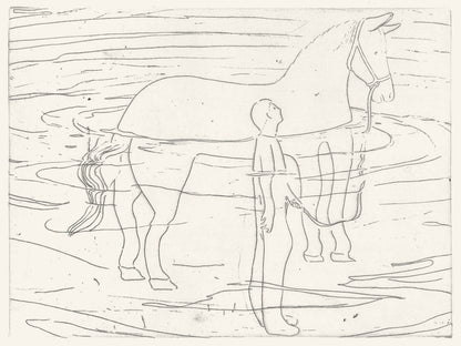 A horse in the sea / 海の馬